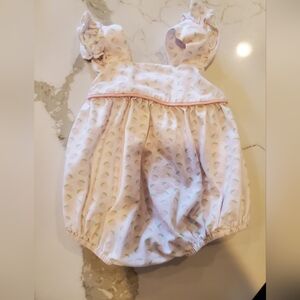 Stitchy Fish Baby Bubble Romper with Strawberry Pattern (3 month size)